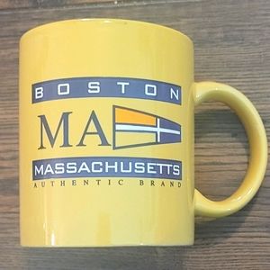 Yellow Boston Massachusetts authentic brand Coffee Cup/ Mug